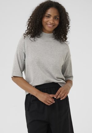 LIZZA TURTLENECK - T-shirt basic - light grey melange