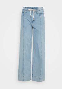 BAGGY TROUSER SEAMED ANDORA ACID - Flared jeans - light indigo