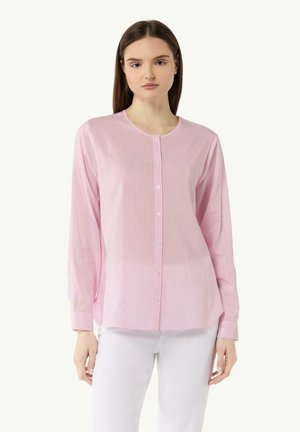 MIT TURN-UP-ÄRMEL - Blouse - rosa