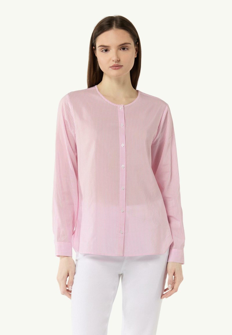 comma casual identity MIT TURN-UP-ÄRMEL - Bluse - rosa