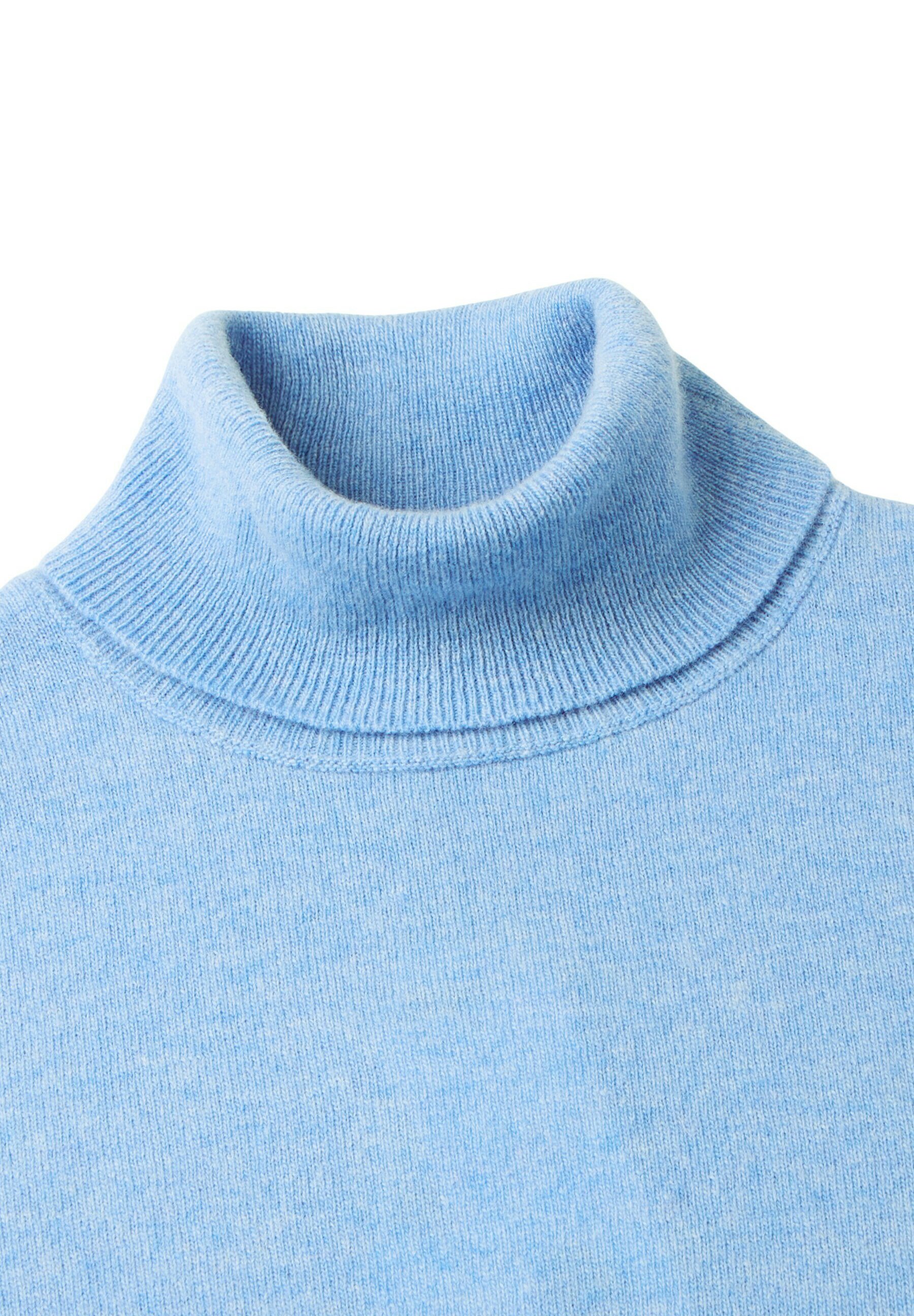 United Colors of Benetton MARL TURTLENECK - Jumper - blue