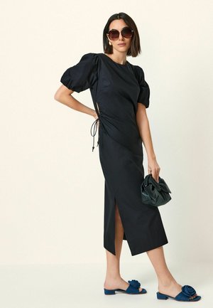 SIDE PUFF MIDI - REGULAR FIT - Rochie maxi - black