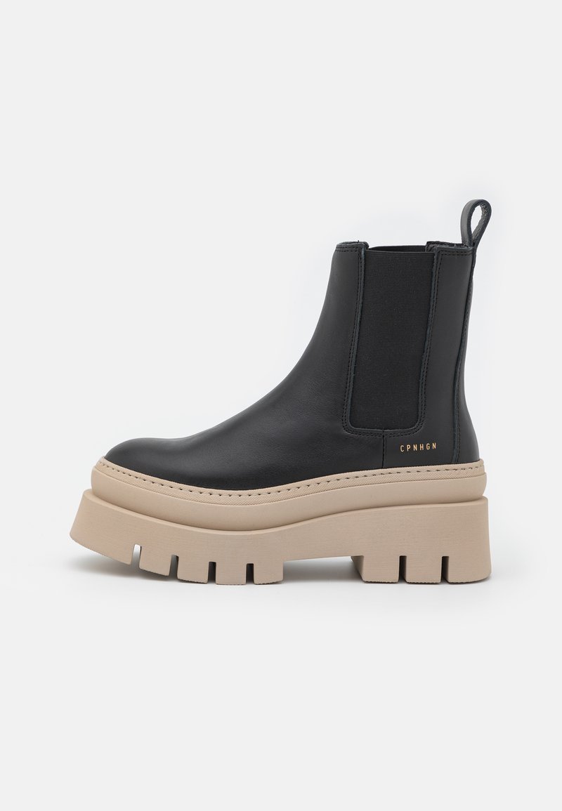Copenhagen Studios CPH686 - Botas de tornozelo com plataforma - black/nature