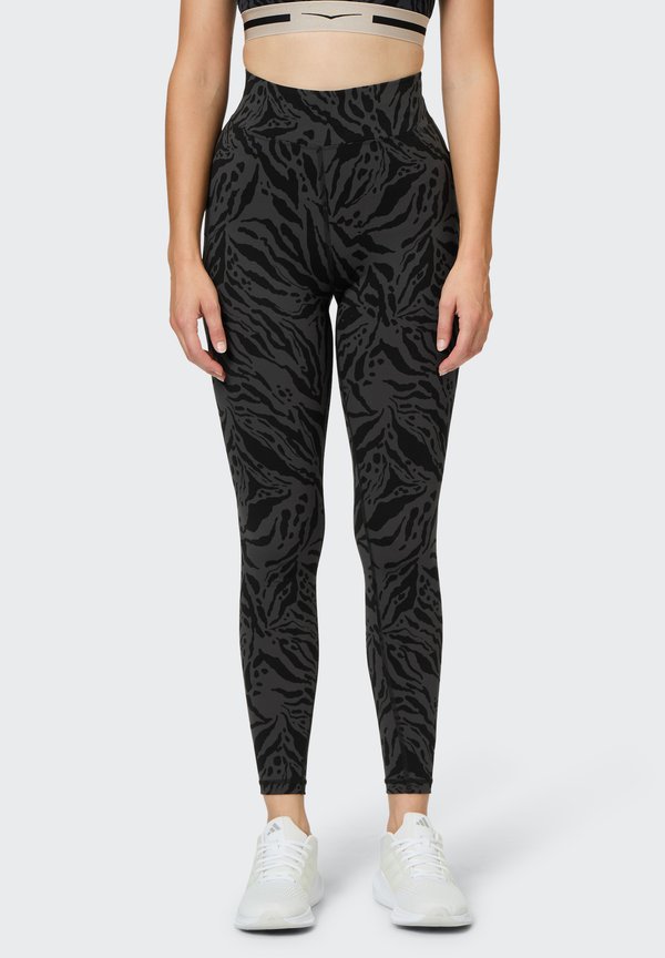 KEEVA - Lederhose - aop tiger tonal