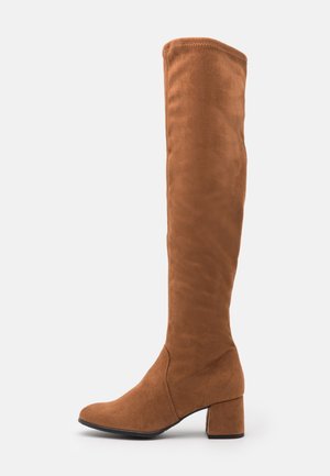 Overknees - cognac