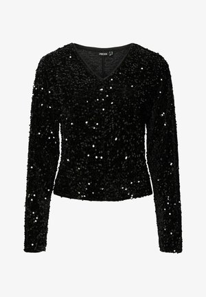 Pieces MIT LANGEN ÄRMELN PCKAM - Bluse - black