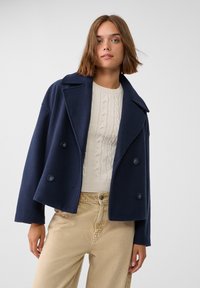 Stradivarius SOFT WRAP - Kratka jakna - dark blue