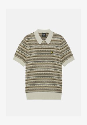 Lyle & Scott, LYLE & SCOTT MID KNITS FAIRISLE SHORT SLEEVE POLO - Poloshirt - cove