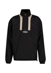 UNFAIR ATHLETICS ELEMENTARY CRUSHED HALFZIP - Nyári dzseki - black