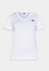 WORKOUT ESSENTIALS V NECK - Спортна тениска - white