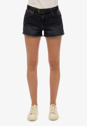 MID RISE HOT  - Jeans Shorts - roseland washed black