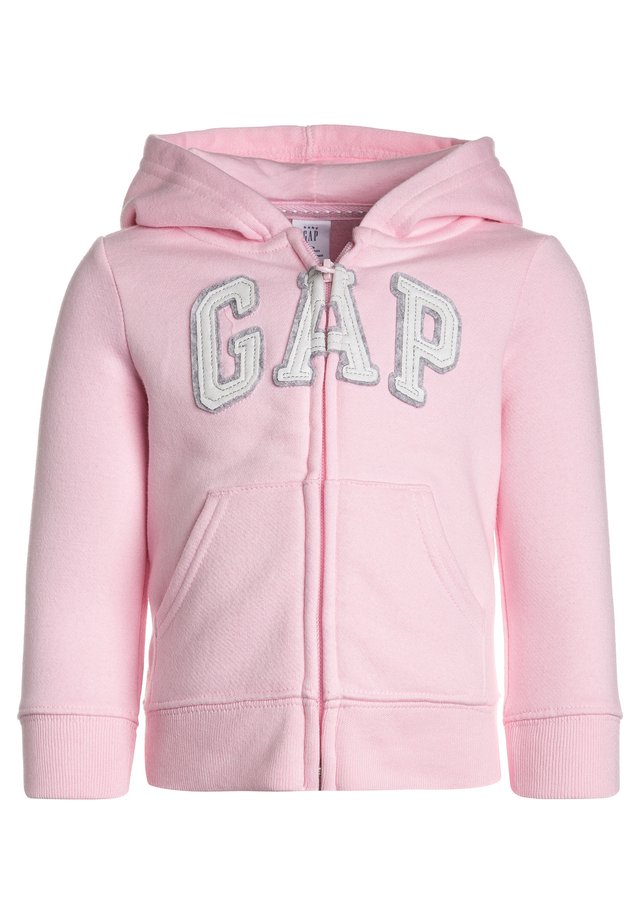TODDLER GIRL LOGO - veste en sweat zippée - old school pink
