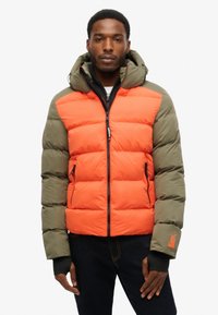 Superdry & Co PUFFER - Vinterjakker - khaki colourblock