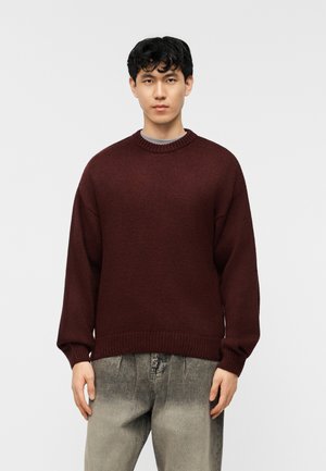 CREWNECK - Strickpullover - burgundy