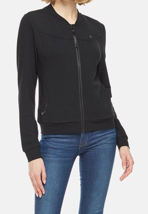 Mikina na zip - black