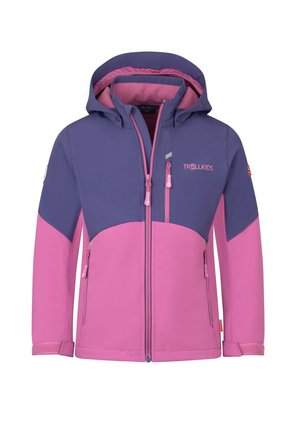 TROLLKIDS, SOFTSHELL JACKETS UNISEX - Soft shell jacket - violet blue mallow pink