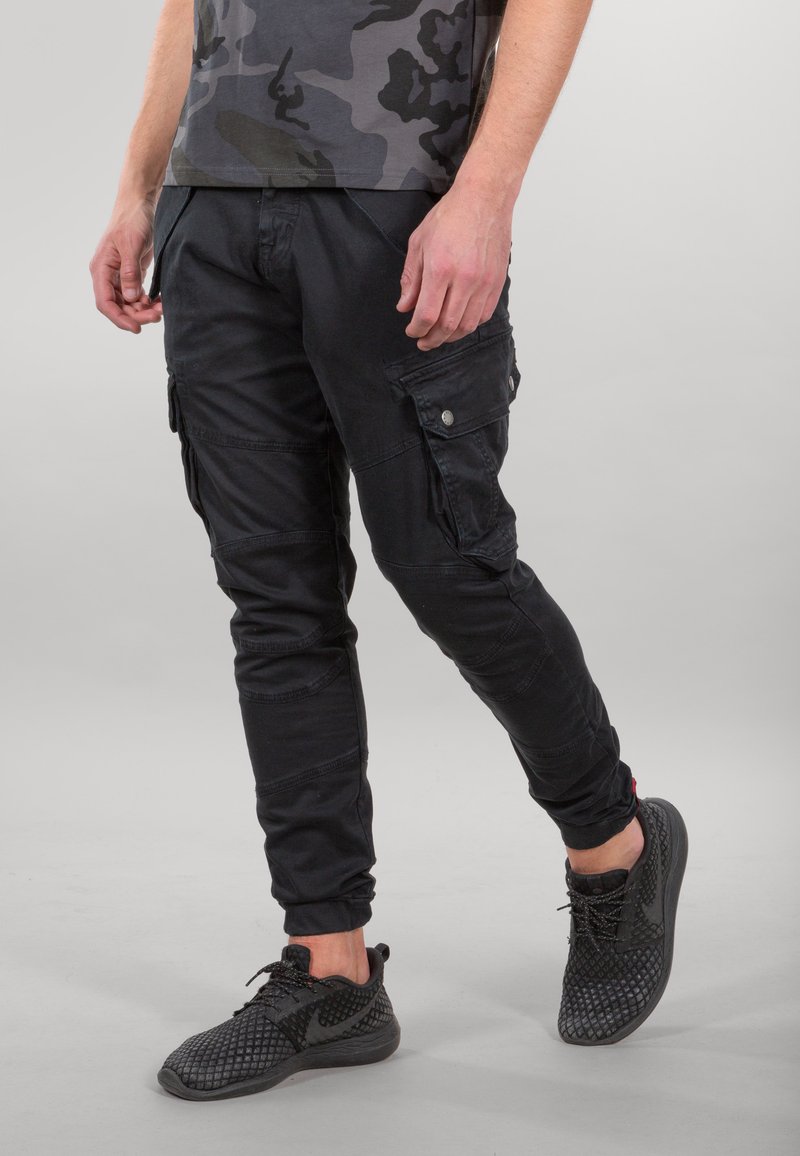 Alpha Industries - COMBAT - Cargo trousers - black, Enlarge
