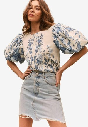 Lipsy PUFF SLEEVE - REGULAR FIT - Blůza - blue