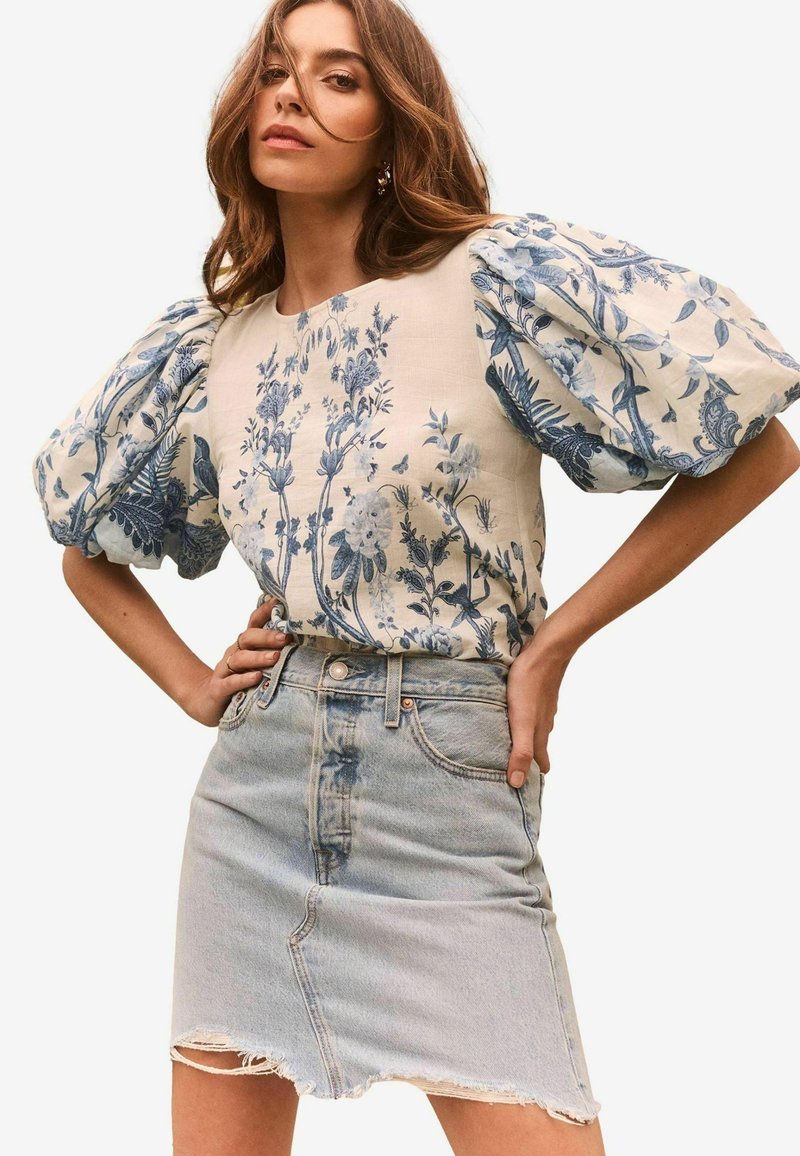 Lipsy PUFF SLEEVE   - REGULAR FIT - Blúz - blue