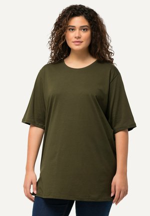 Ulla Popken PLUS SIZE TEE - Basic T-shirt - forest green