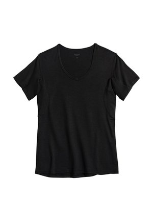 FINN Design, ANTI SCHWEISS V-NECK MIT SCHUTZ AM GESAMTEN - Unterhemd/-shirt - black