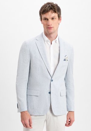 MARCELLO - Blazer jacket - hellblau weiß