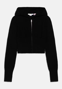 Gina Tricot Young YOGA HOOD - Kardigan - black