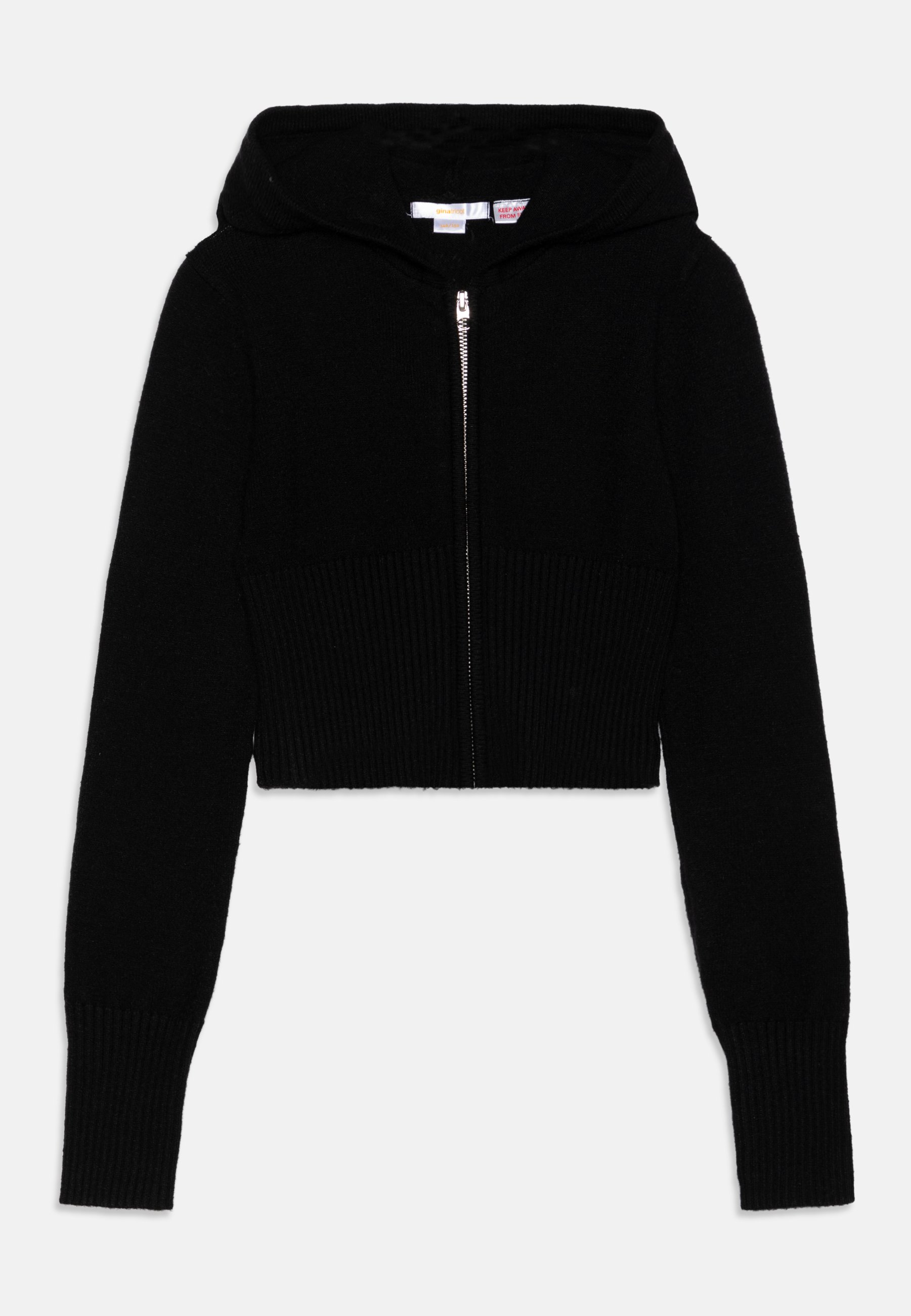 Gina Tricot Young YOGA HOOD Cardigan black