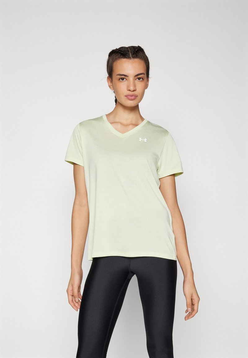 Under Armour TECH TWIST - Spordi T-särk - retro green/white