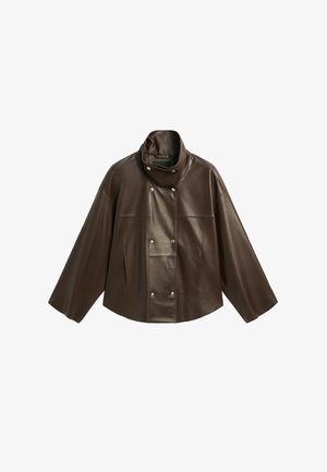Massimo Dutti, - Kurtka skórzana
