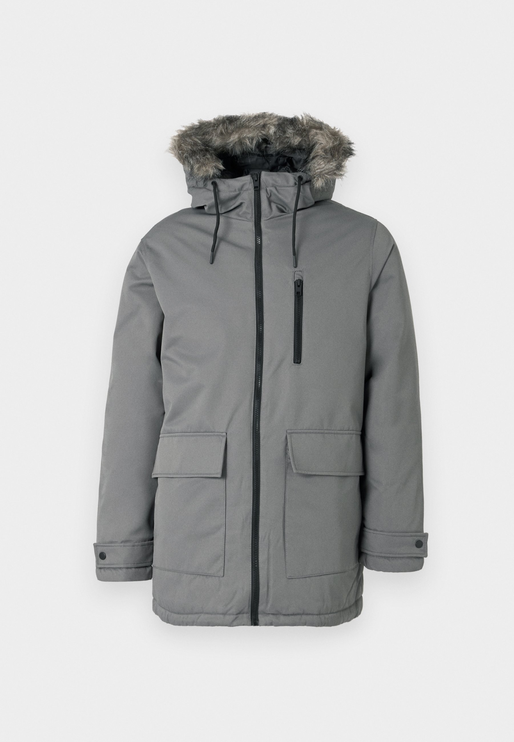 Jack & Jones JJCHARLIE DETACHABLE - Parka - castlerock/grey - Zalando