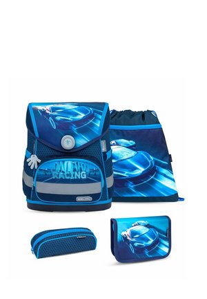 COMPACT SET - School bag - neon blue