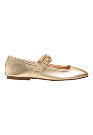 Next Ballerinat nilkkaremmillä - gold