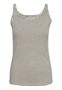 Top - chalk black stripe