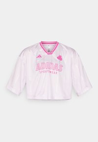 TIRO CUT 3 STRIPES OVERSIZED  - Marškinėliai su spaudiniu - ice lavender/lucid fuchsia/white