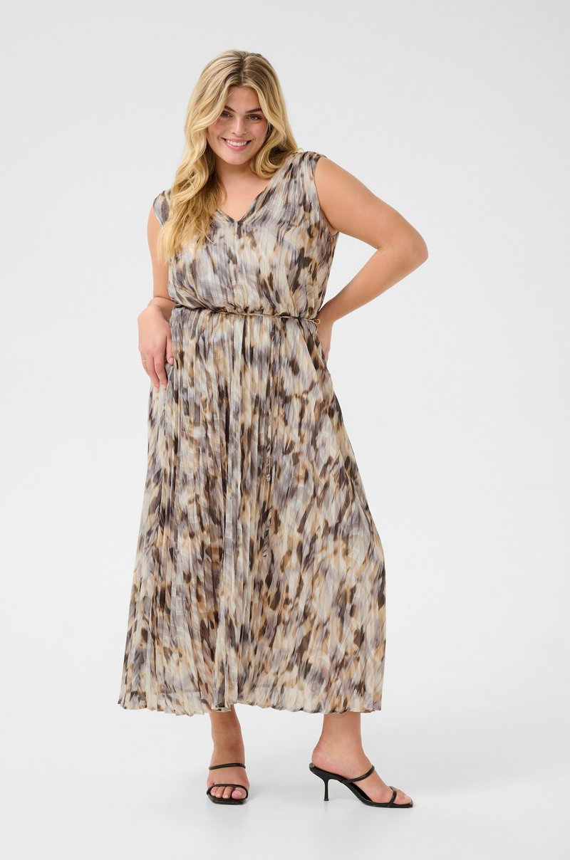 Kaffe Curve - KCVICKA  - Day dress - grey graphic blur print, Enlarge