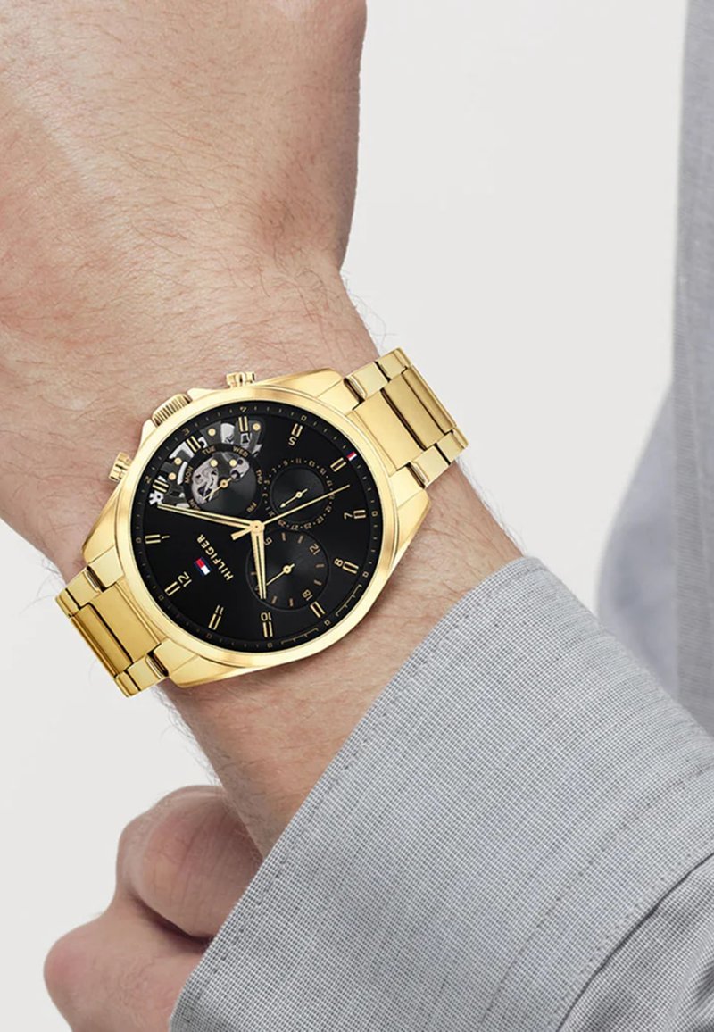 Tommy Hilfiger Chronografinis laikrodis - gold coloured black