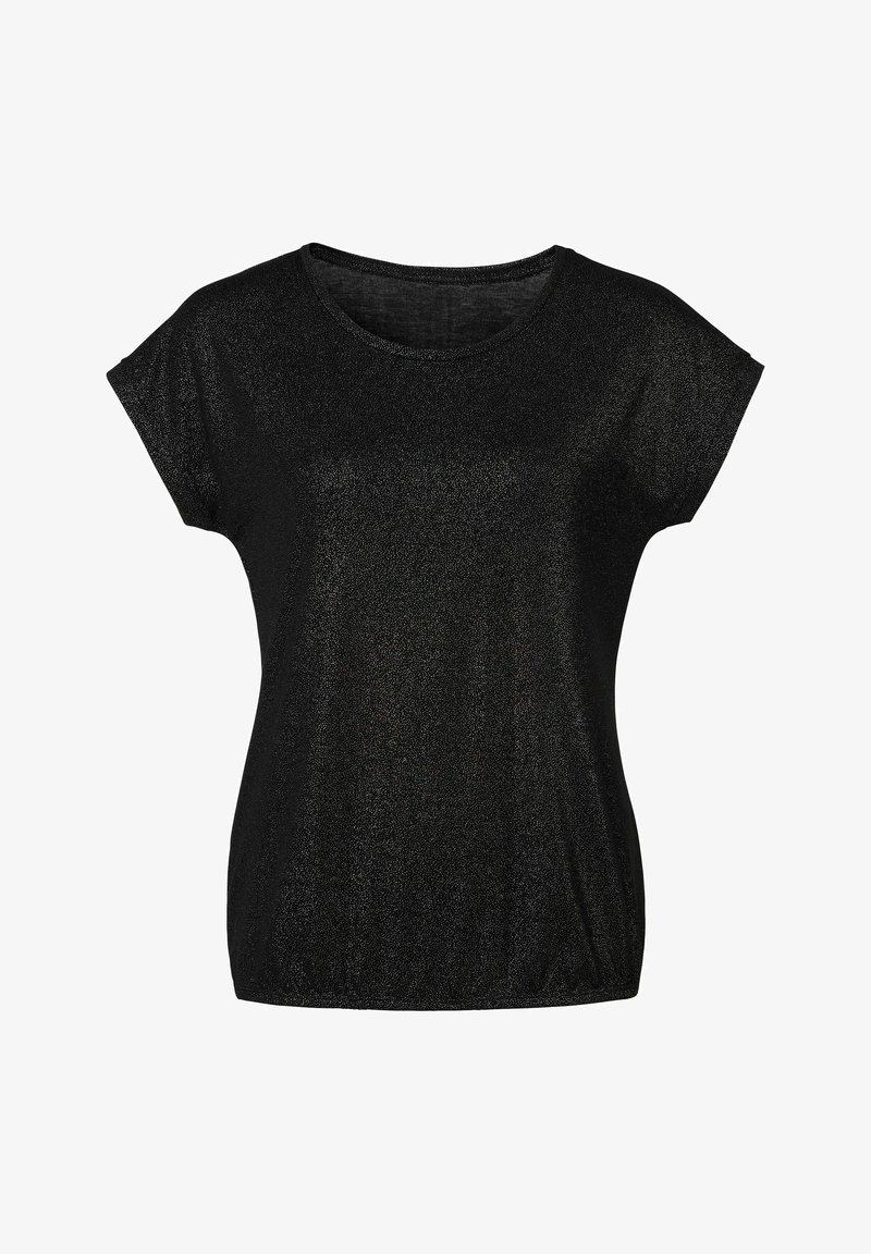 LASCANA T-shirt basic - schwarz