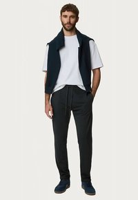 Marks & Spencer DRAWSTRING STRAIGHT LEG JOGGERS - Træningsbukser - black