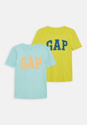 LOGO TEE BOY 2PACK - T-shirt z nadrukiem - aquarium