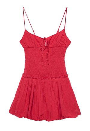 Stradivarius Day dress - mottled dark red
