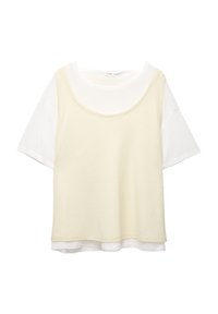 DOUBLE SHORT SLEEVE - T-shirt - bas - beige