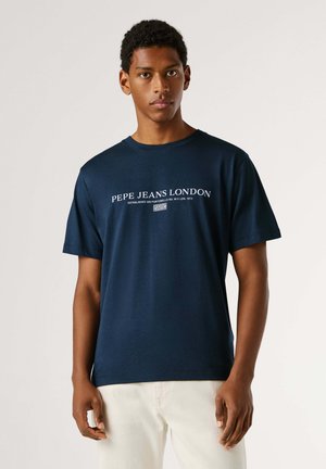 SUMMER SEASONAL LOGO TEE - T-shirt print - dulwich blue