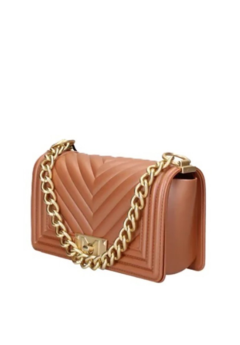 Marc Ellis FLAT MATELASSÈ Borsa a mano rame/bronzo