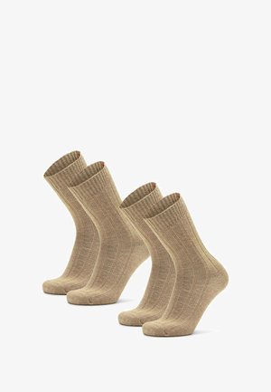 2-PACK - Calcetines de deporte - beige