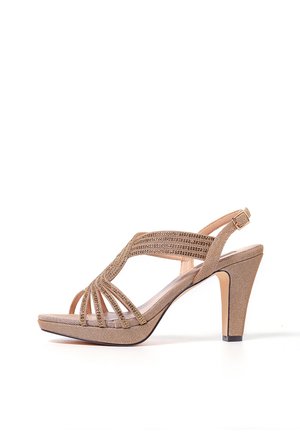 Sandali con tacco - champagne