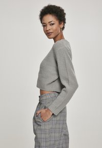 Urban Classics LADIES SHORT CARDIGAN - Adīta jaka - light grey