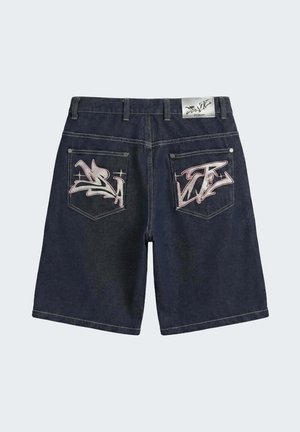 Project X Paris, SHORT FLARE - Denim shorts - noir