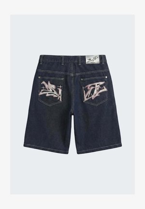 Project X Paris, SHORT FLARE - Shorts vaqueros - noir
