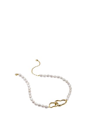 PERLEN NATURAL BEAUTY - Halskette - gelbgoldfarben/weiß